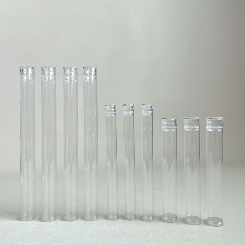 Twist Open Clear Plastic Packaging Tube with Sealing Ring Cap, Dust Moisture Proof PC Tube for Line Incense, Fishing Float, Cosmetic Pen Packaging